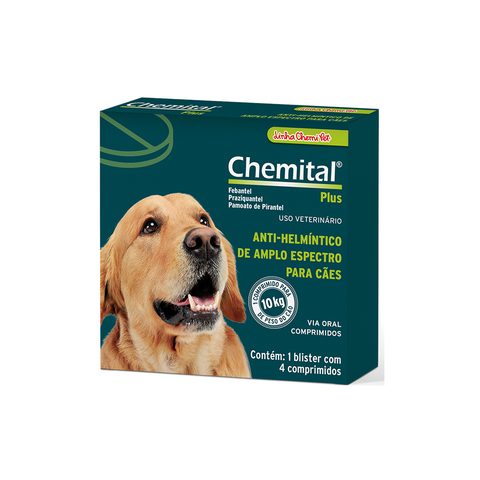Chemital Cães Plus 4 Comprimidos