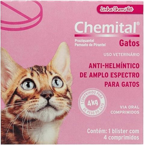 Chemital Gatos 4 Comprimidos