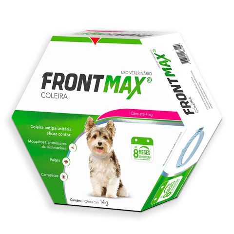 Coleira Antipulgas E Carrapatos Frontmax, Cães Até 4kg