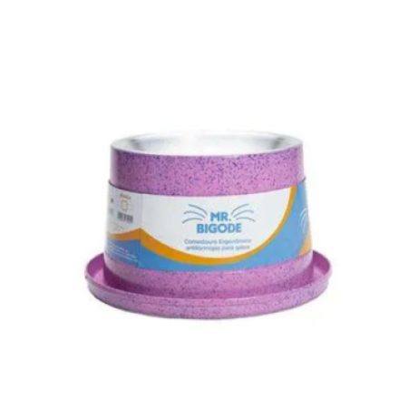 Comedouro Gato Antiformiga Gato Rosa 140 Ml
