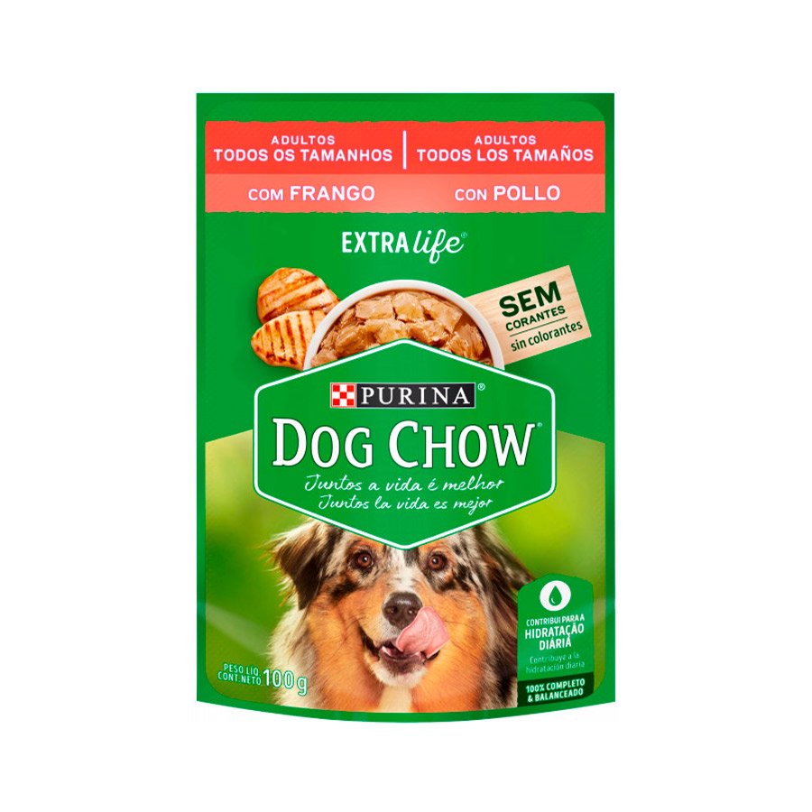Dog Chow Wet Cães Adultos Frango 100g
