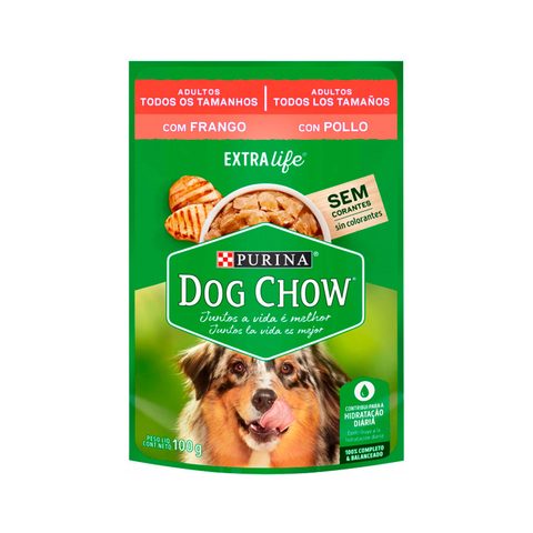 Dog Chow Wet Cães Adultos Frango 100g