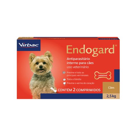 Antiparasitário Virbac Endogard para Cães de Até 2,5 kg