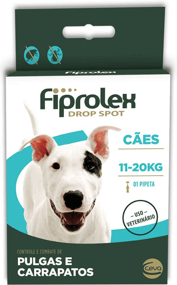 Antipulgas e Carrapatos Fiprolex para Cães de 11 a 20kg 1,34ml