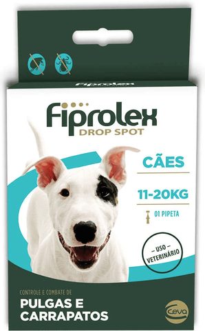 Antipulgas e Carrapatos Fiprolex para Cães de 11 a 20kg 1,34ml