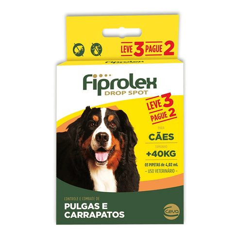 Fiprolex Cães Acima De 40kg, Combo