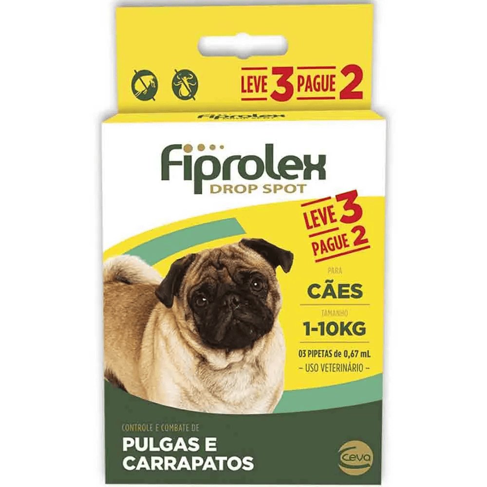 Fiprolex Cães Até 10kg, Combo