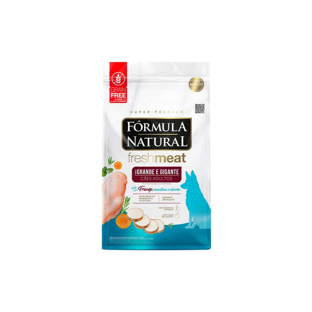 Ração Fórmula Natural Fresh Meat Cães Adultos Grandes e Gigantes Frango, 12kg