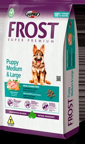 Ração Frost Puppy LB para Cães Filhotes de Raças Médias e Grandes, 15kg