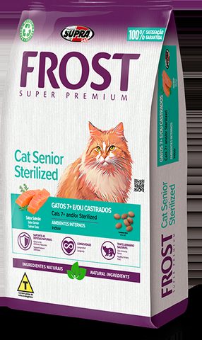 Ração Frost Cat Senior Sterilized para Gatos Castrados 7+ Salmão, 1,5kg