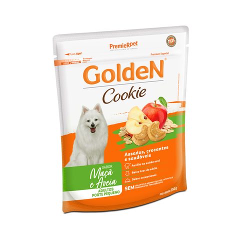 Golden Cookie Cães Adultos Pequeno Porte Maçã E Aveia 350gr
