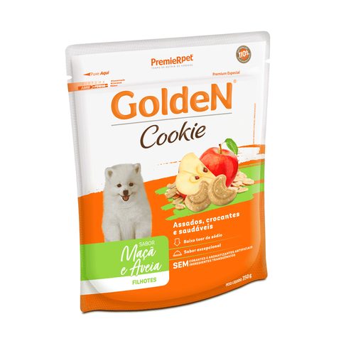 Golden Cookie Cães Filhotes Maçã E Aveia 350gr