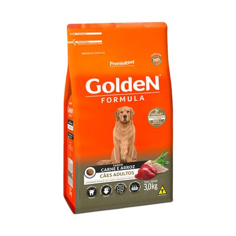 Golden Form Cães Adultos Carne 3kg
