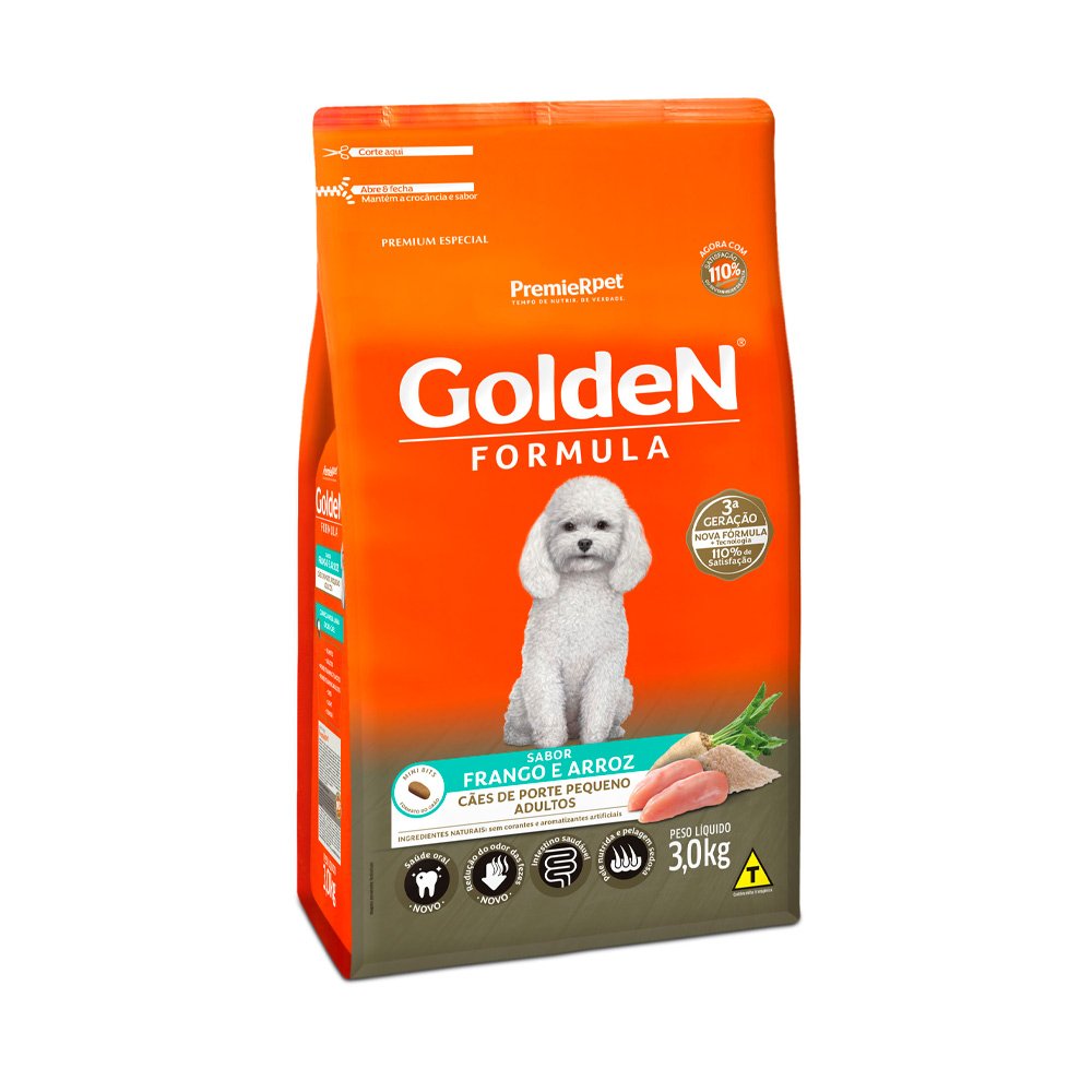 Golden Form Cães Adultos Mini Bits Frango 3kg