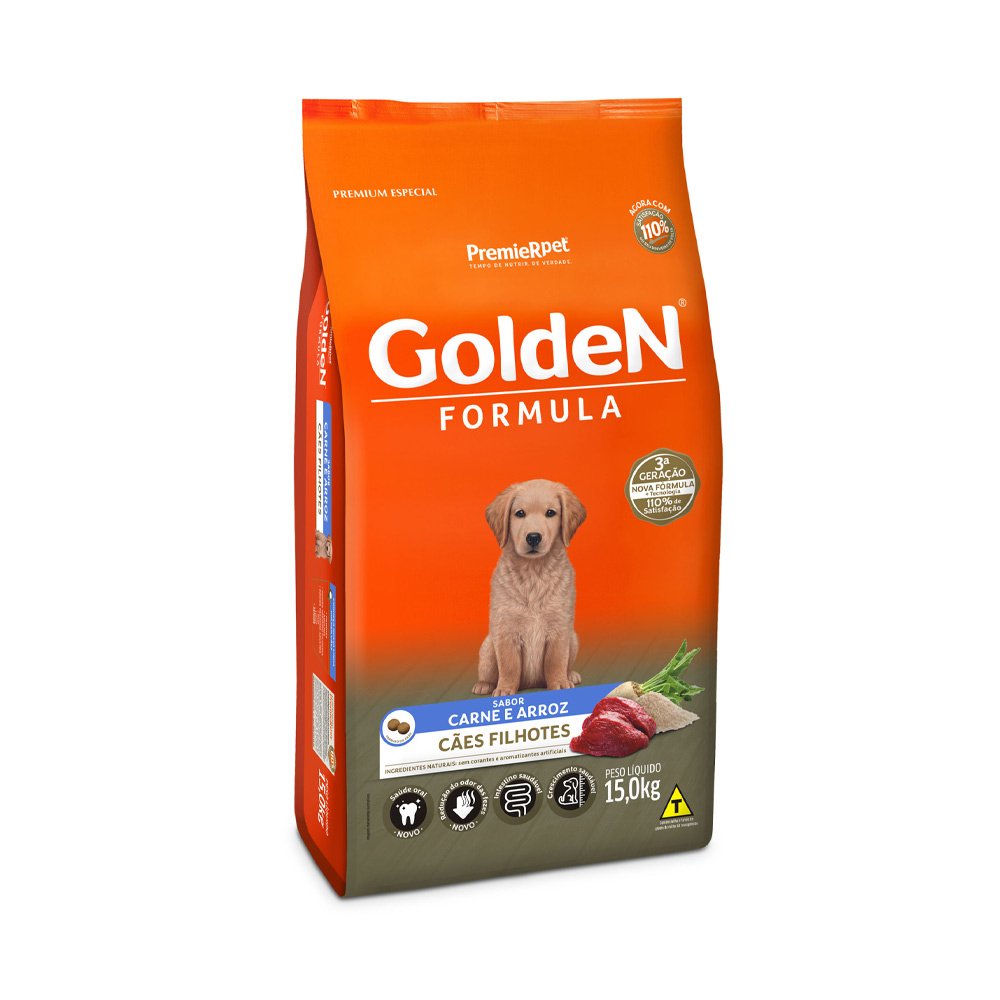 Golden Form Cães Filhotes Carne 15kg