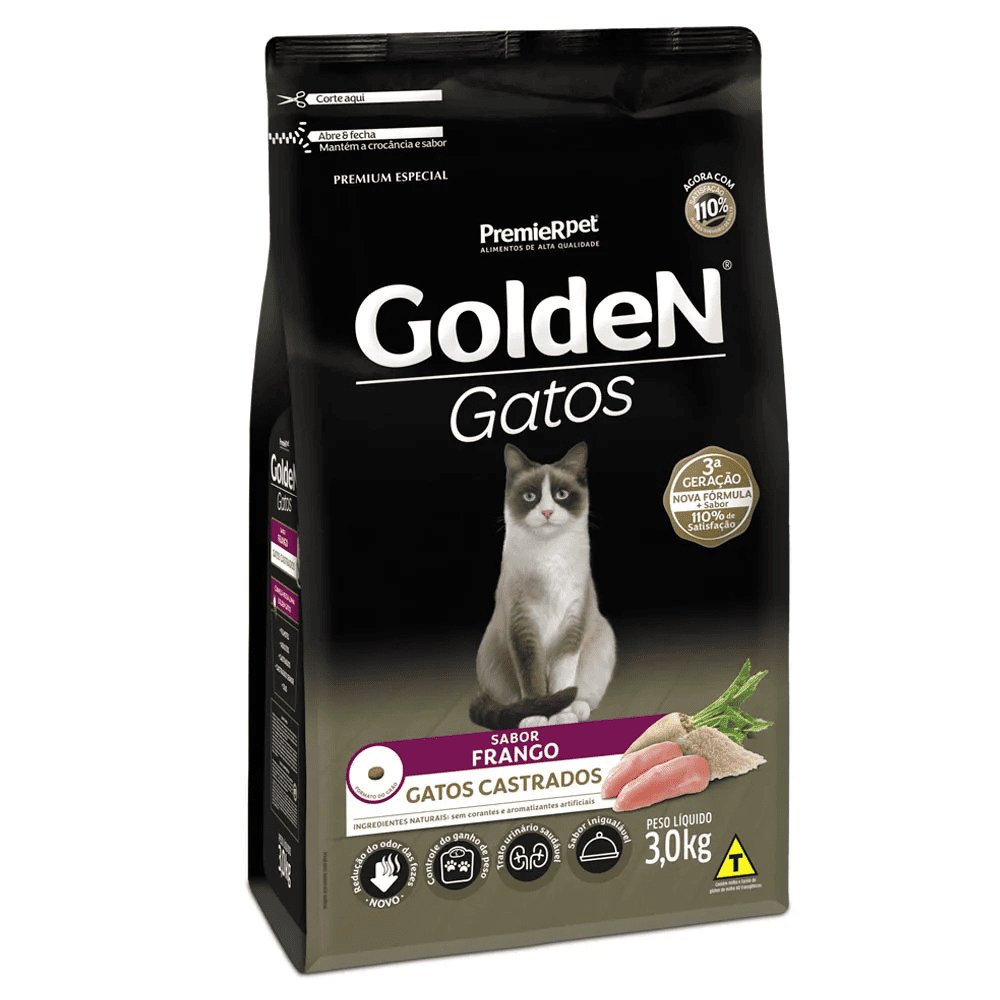 Golden Form Gatos Castrados Frango 3kg