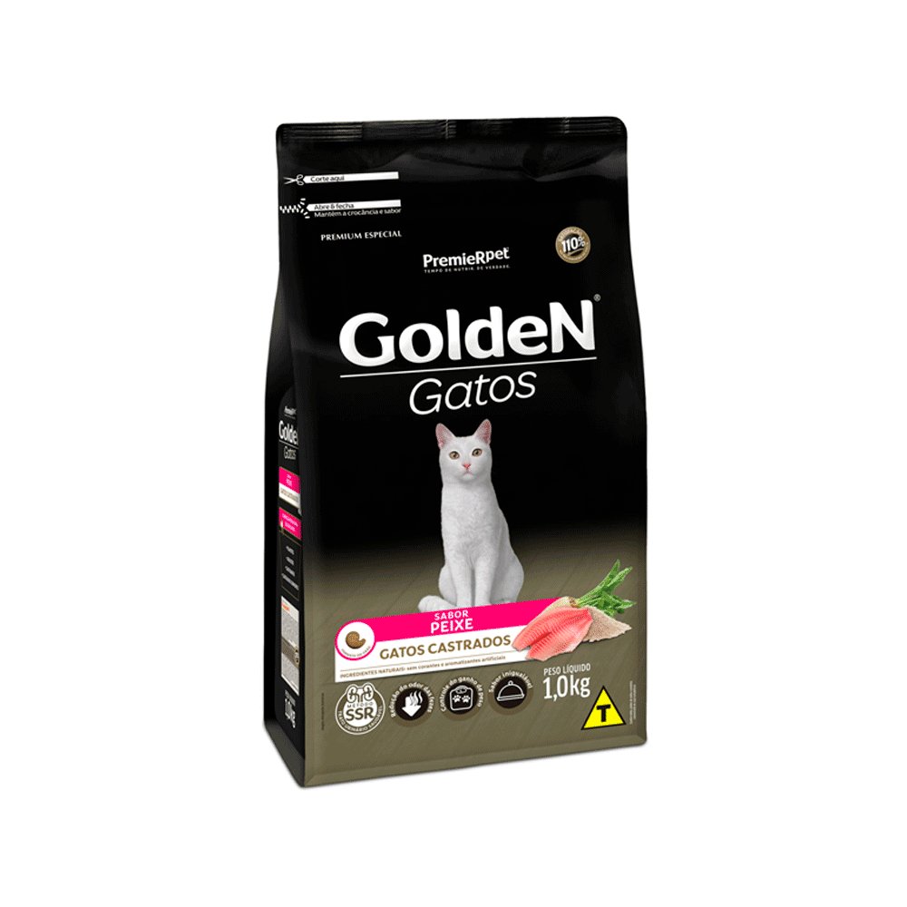 Golden Form Gatos Castrados Peixe 1kg