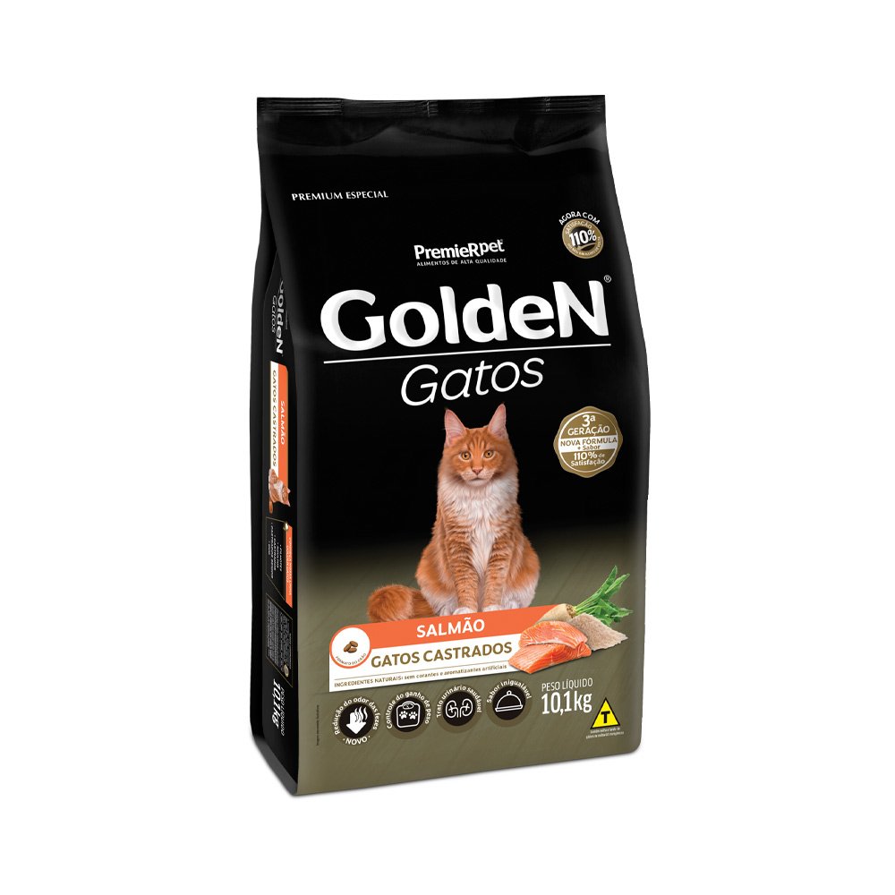 Golden Form Gatos Castrados Salmão 10,1kg