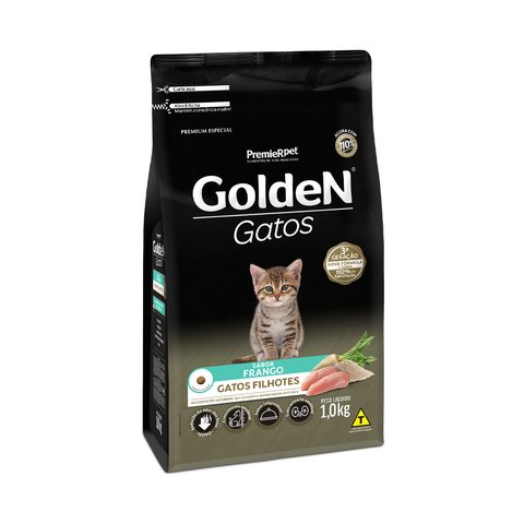 Ração Golden para Gatos Sênior Castrados Sabor Frango 1Kg