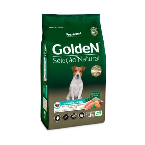 Golden Seleção Natural Cães Adultos Mini Bits 10,1kg