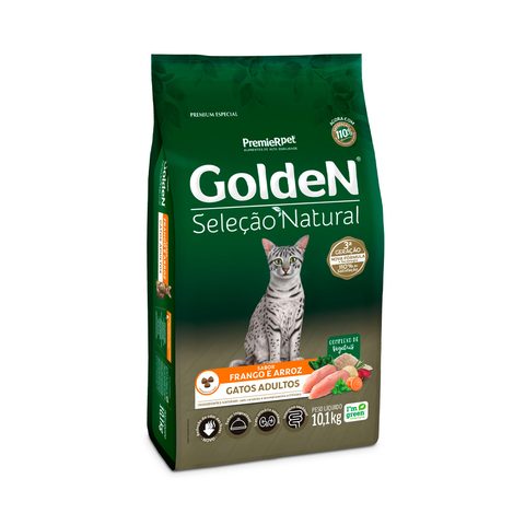 Golden Seleção Natural Gatos Adultos 10,1kg