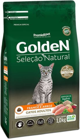 Golden Seleção Natural Gatos Adultos 1kg