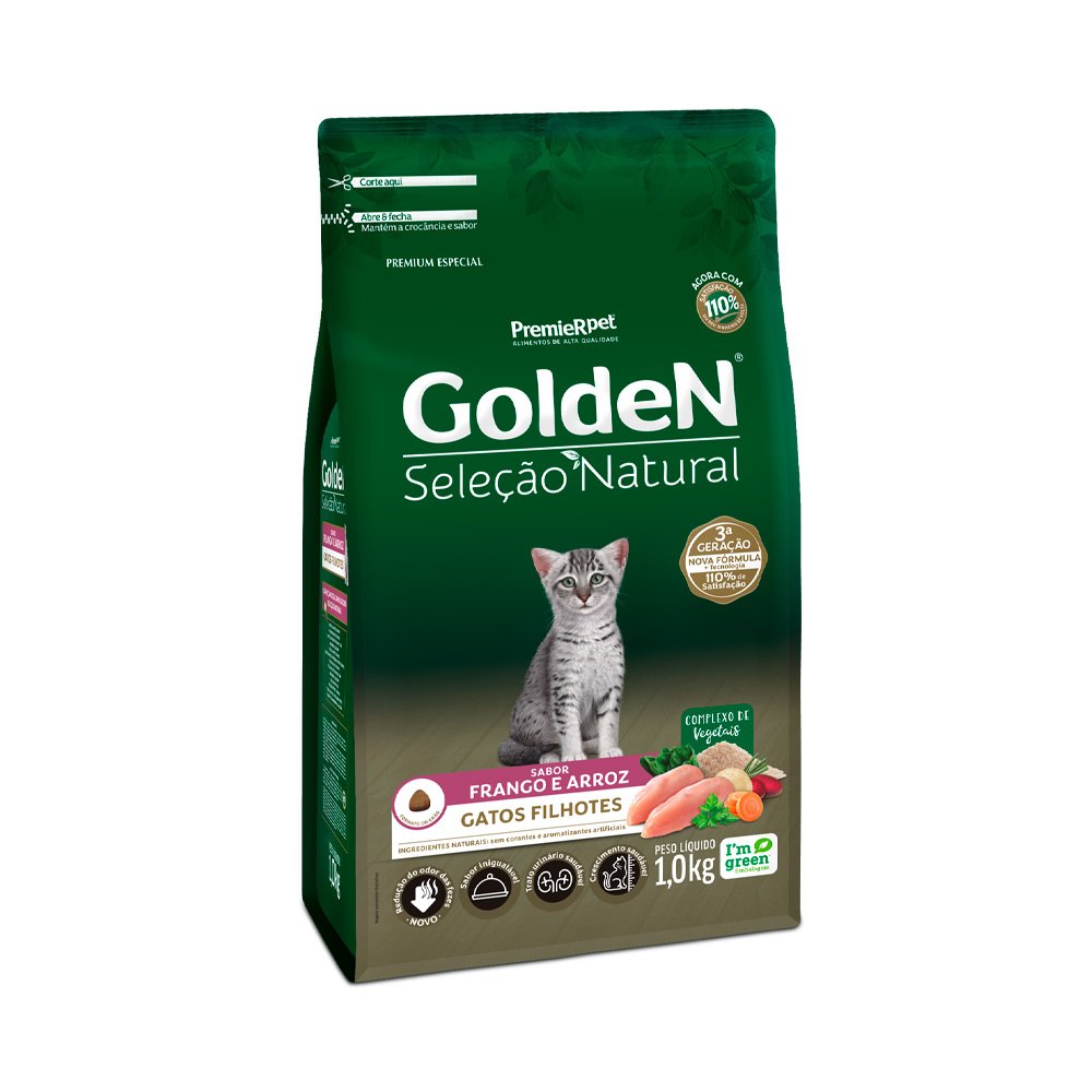 Golden Seleção Natural Gatos Filhotes 1kg