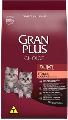 Gran Plus Choice Gato Filhote Frango E Carne 10,1kg
