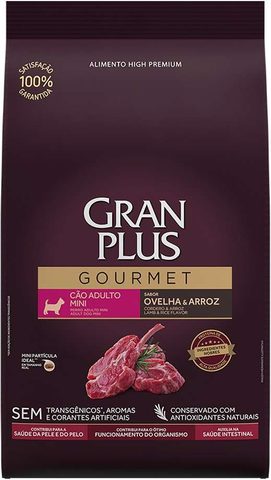 Gran Plus Gourmet Cães Adultos Mini Ovelha E Arroz 15kg