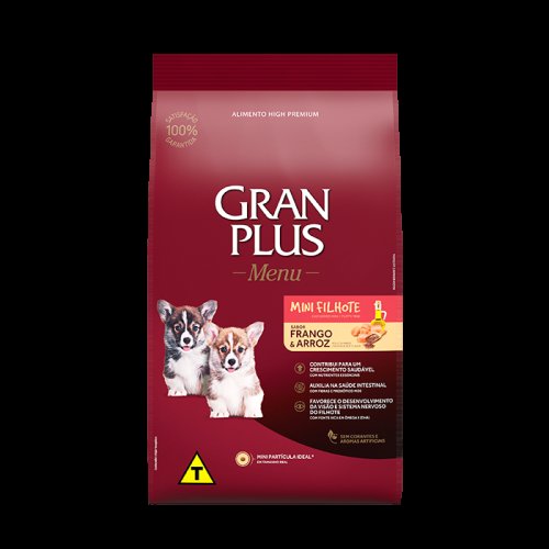 Gran Plus Menu Cães Filh Min Frango E Arroz 10,1kg