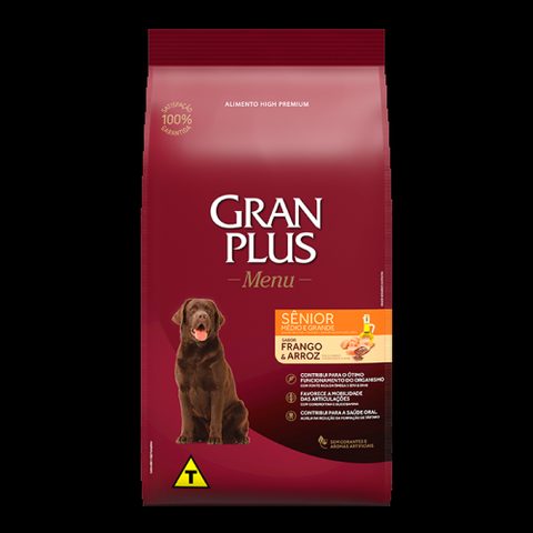 Gran Plus Menu Cão Seni Med Gra Fra 15kg