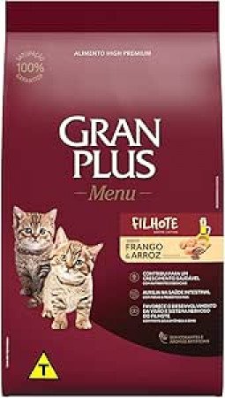 Gran Plus Menu Gato Filhote Frango e Arroz 3kg