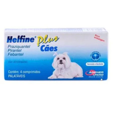Helfine Plus Cães, 4 Comprimidos