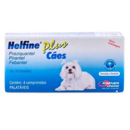 Helfine Plus Cães, 4 Comprimidos