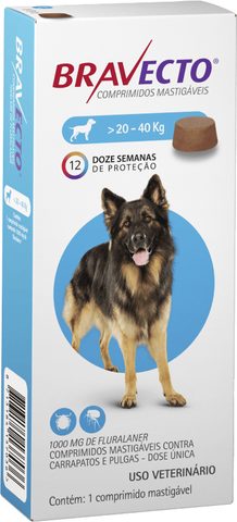 Bravecto 1000 Mg 20 A 40 Kg Bravecto 1000 Mg 20 A 40 Kg