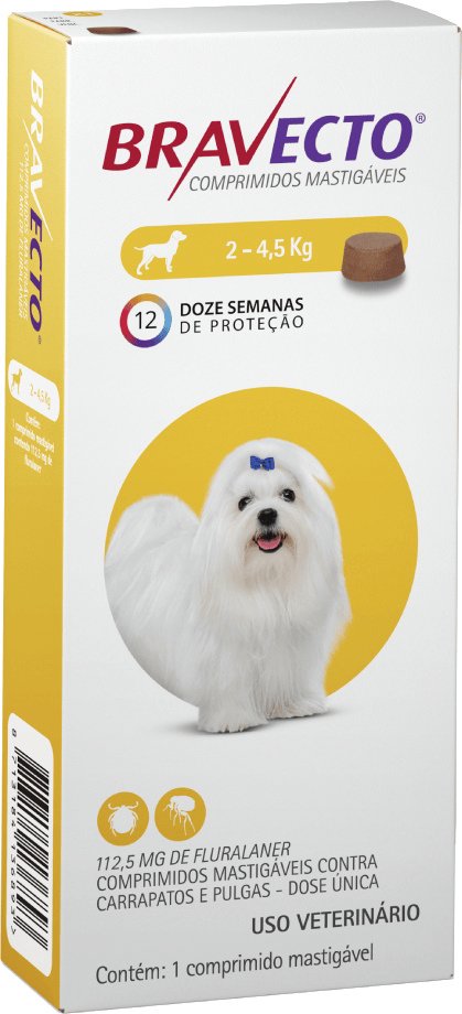 Bravecto 112,5 Mg 2 A 4,5 Kg