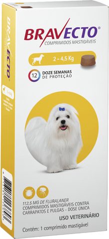 Bravecto 112,5 Mg 2 A 4,5 Kg