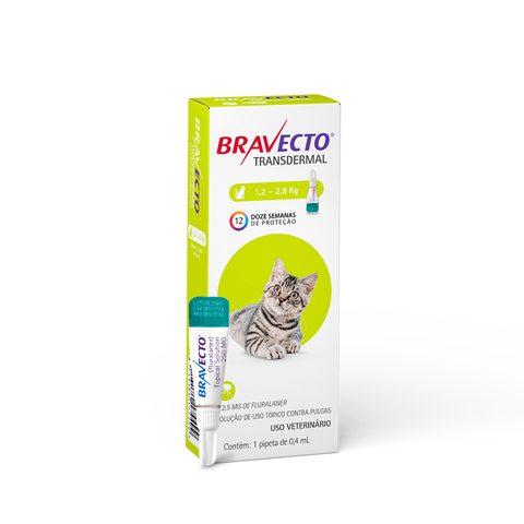 Bravecto Transdermal Gatos 112,5 Mg 1,2 A 2,8 Kg