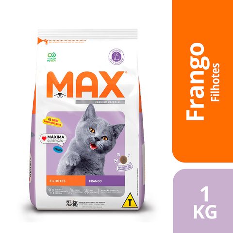 Ração Max para Gatos Filhotes Sabor Frango 1kg