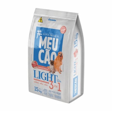 Meu Cão Light, Castrados e Senior 3 em 1 Ração 15kg
