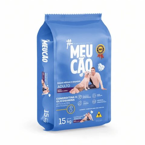 Ração Meu Cão Adulto Raças Médias e Grandes Frango e Arroz 15kg
