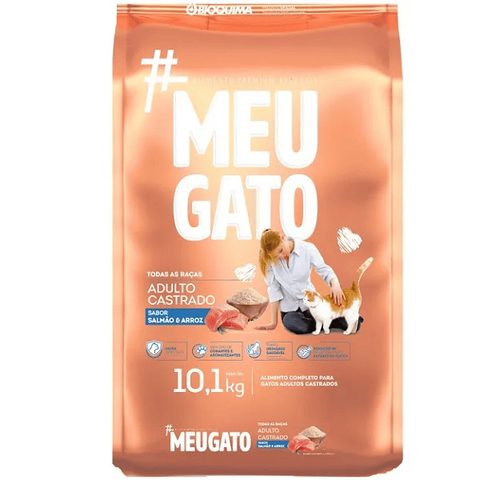 Ração Meu Gato Castrado Salmão 10,1kg