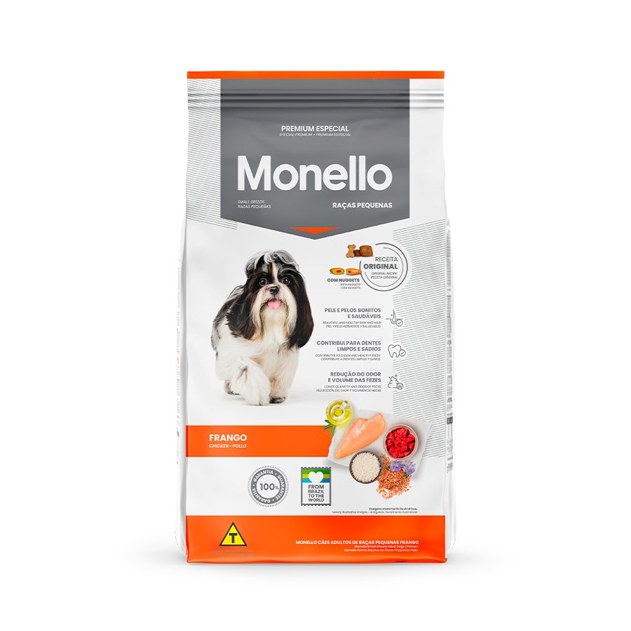 Monello Cães Adultos Raças Pequenas Frango 15 Kg