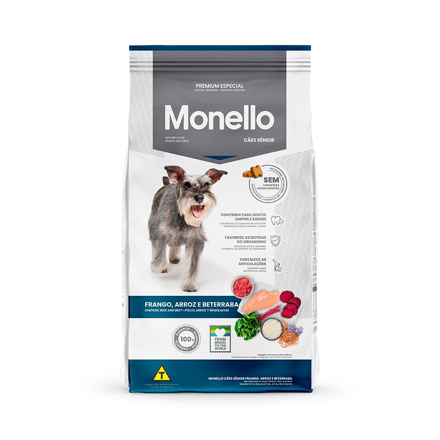 Monello Cães Senior Sem Corantes 10,1 Kg