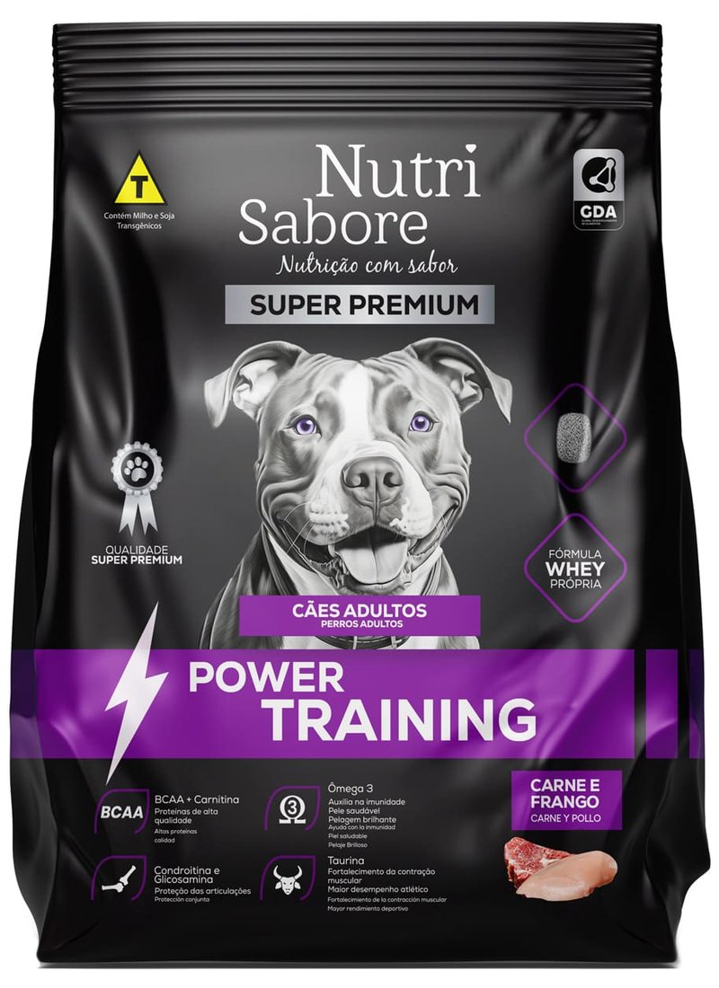Ração Nutri Sabore Power Training Cães Adultos 15kg