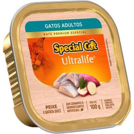 Pate Special Cat Ultralife Adultos Sabor Peixe 100g