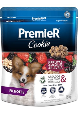 Premier Cookie Cães Filhotes Frutas Vermelhas 250gr