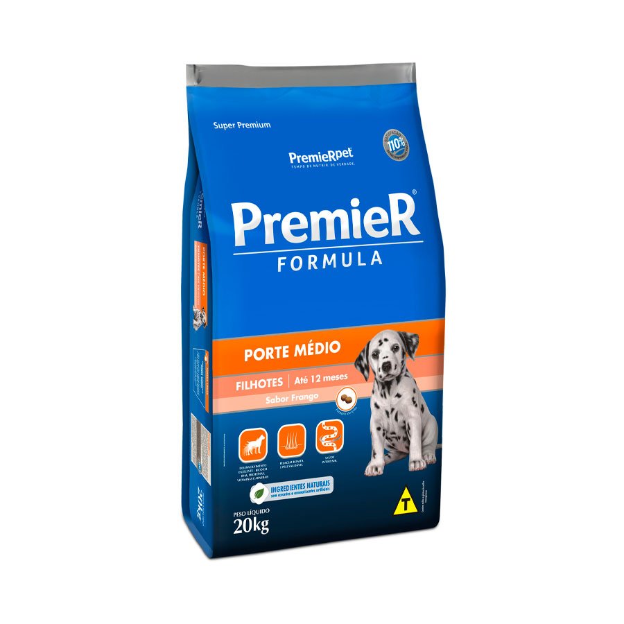 Premier Form Cães Filhotes Raças Médias 20kg