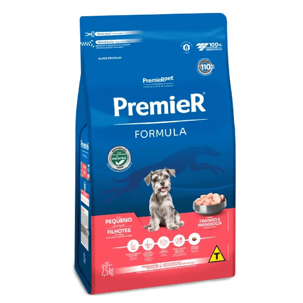 Ração PremieR Fórmula para Cães Filhotes de Raças Pequenas Frango, 2,5kg