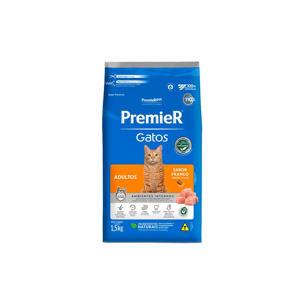 Premier Form Gatos Adultos Frango 1,5kg